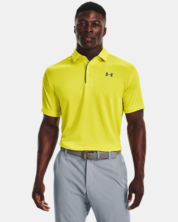 Men's UA Tech™ Polo, Yellow, pdpMainDesktop image number 0